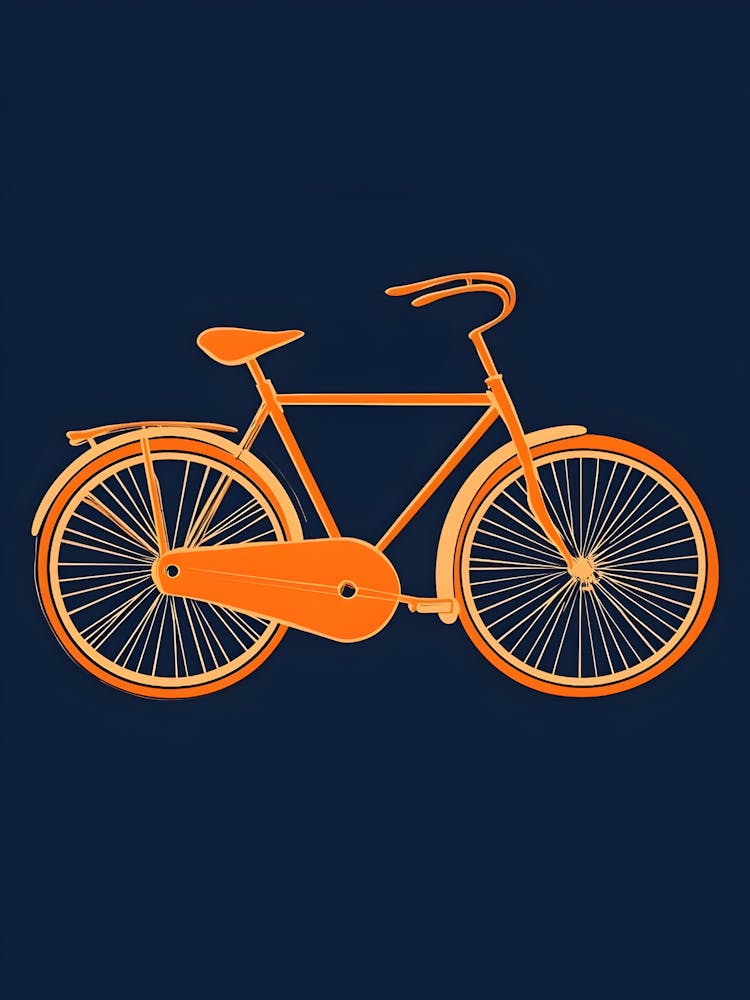 Oranges Fahrrad