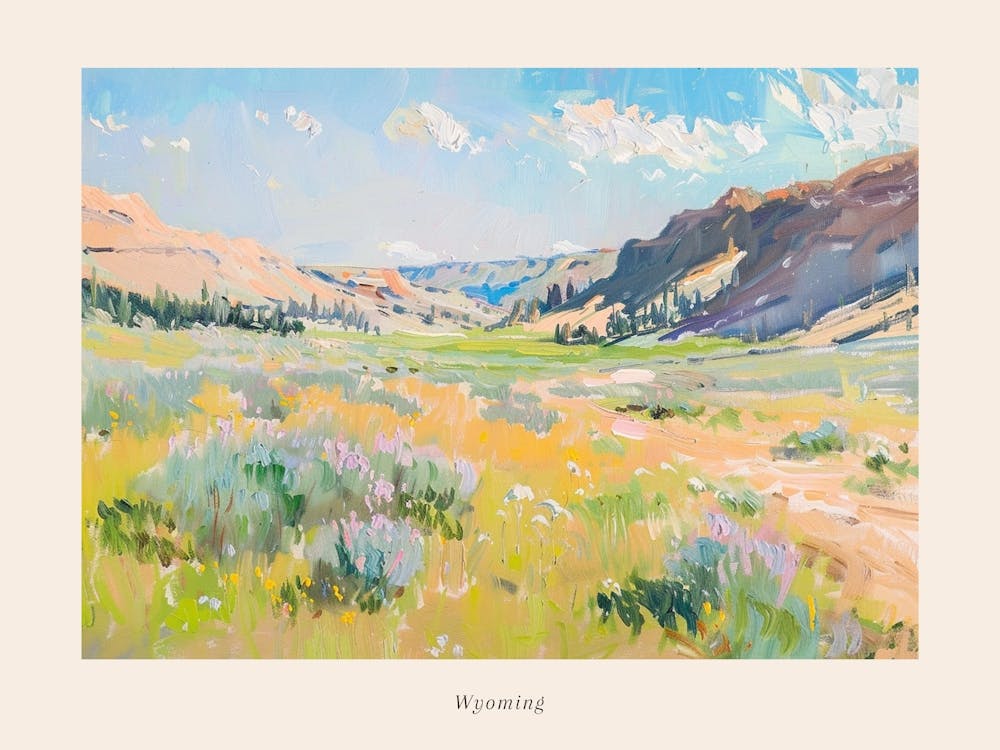 Western Landscapes Wyoming 1 Poster