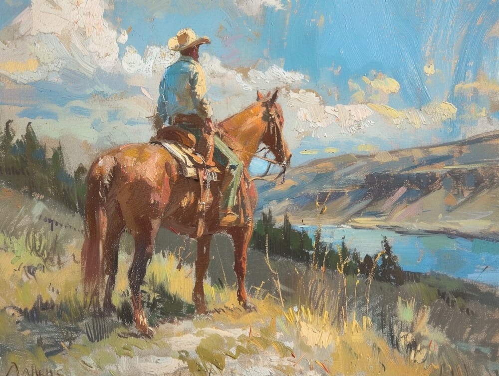 Cowboy In Wyoming 2