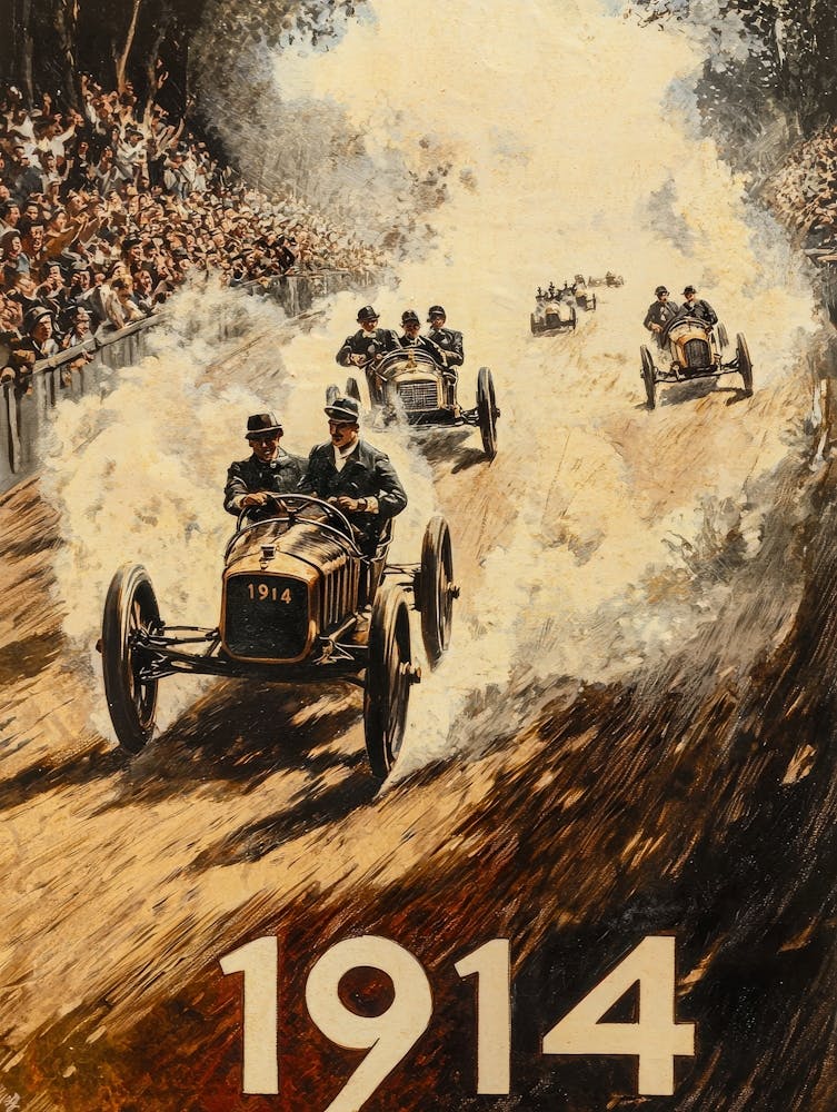 Aihrgdesign Une affiche vintage d'un rallye automobile en 1914 F 63d1aa70 B211 4126 B81c 97a86cd0b556 2