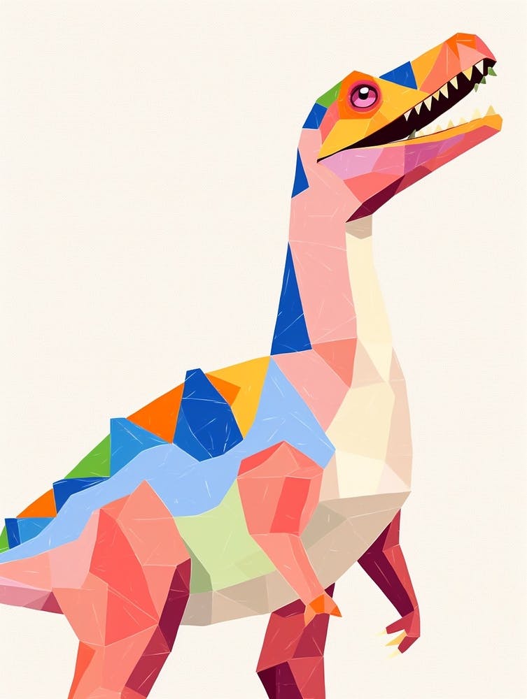 Nursery Dinosaur Art Allosaurus 3