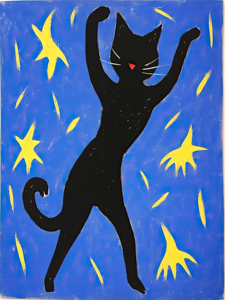 Matisse Cat Blue Dancer Catisse Icarus