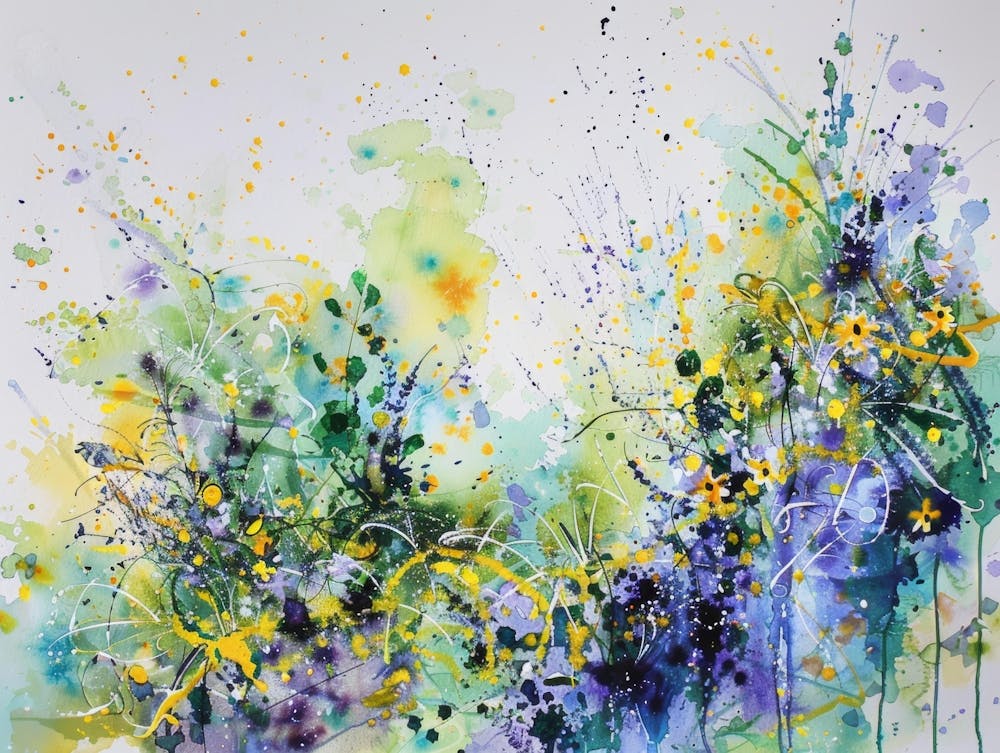 Watercolor Of Flowers