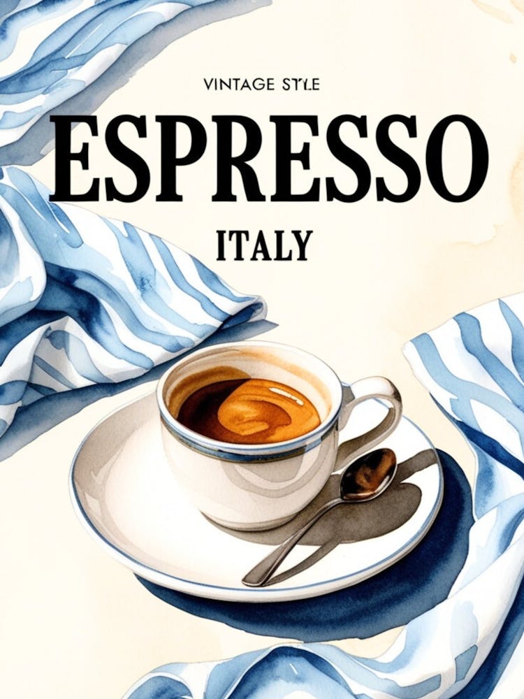Vintage Style Espresso Italy