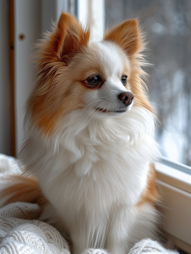 A Portrait Photo Of A Dog In A Professional Studio With Cinematic Light And A Simple Gradient Backdrop