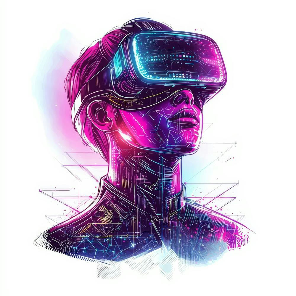Vr Headset.Generated AI. Wall 13