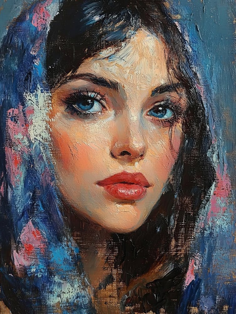 Portrait Of A Woman Handmade