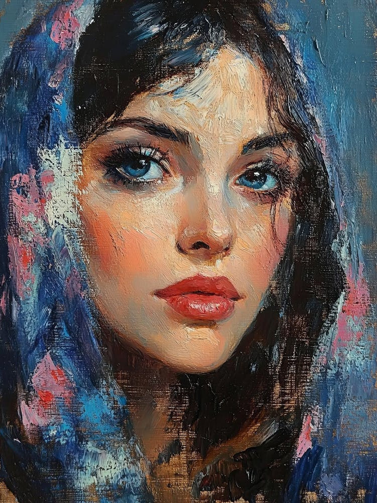 Portrait Of A Woman Handmade