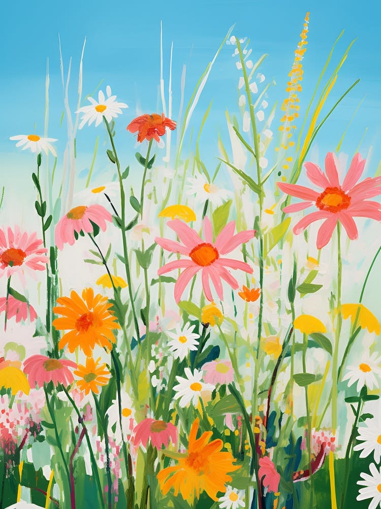 Wild flowers in a Field
