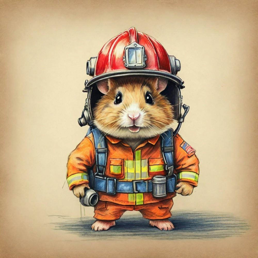 Firefighter Canvas Art
