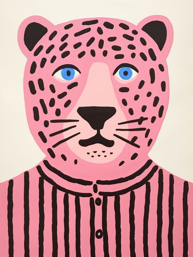 Pink Polka Dot Tiger 2