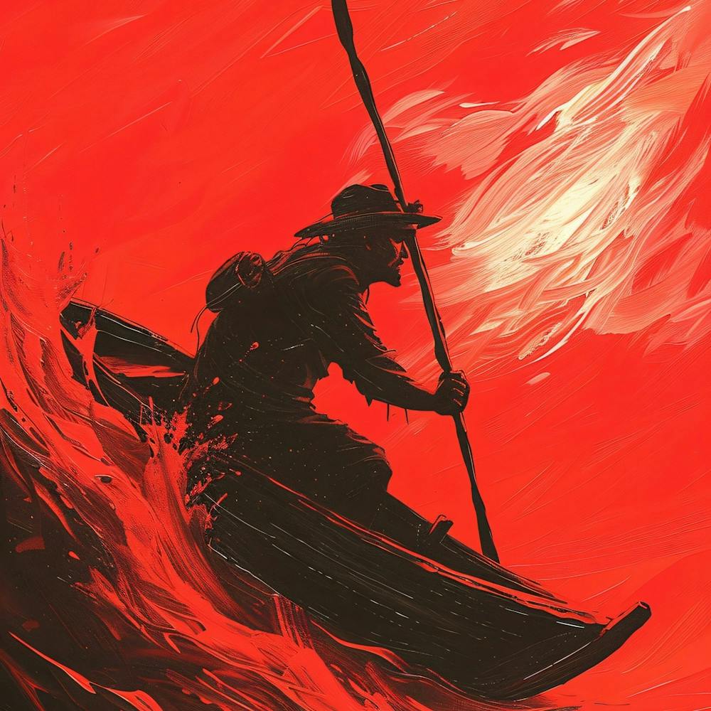 Man In A Canoe