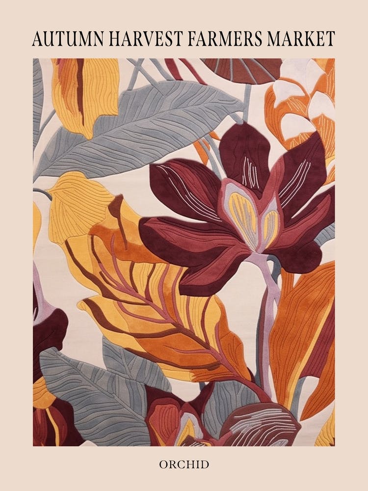 Fall Botanicals Orchid 2 Poster