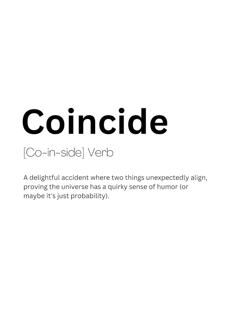 Coincide Definition Meaning 1