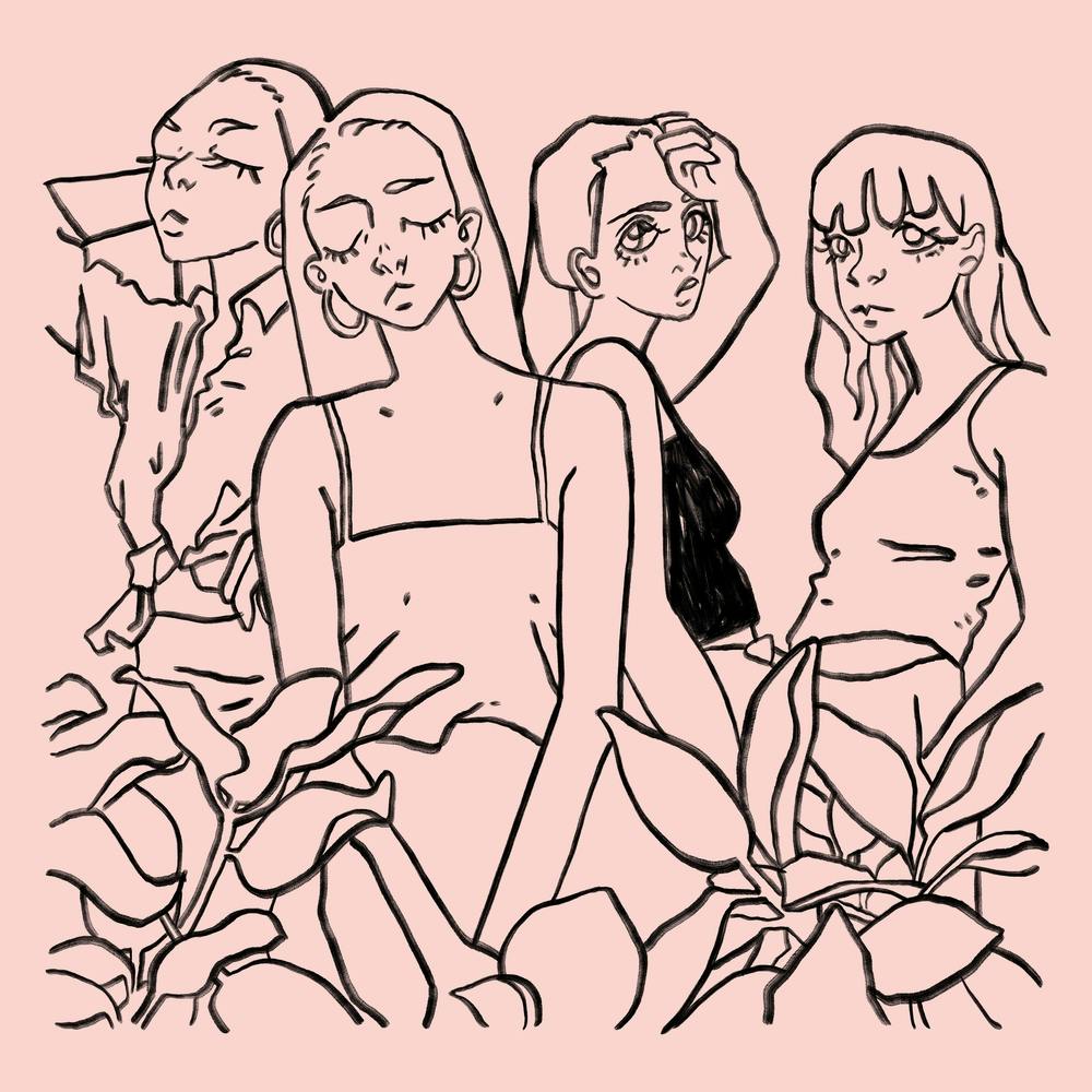 Girls Girls Girls Pink Square