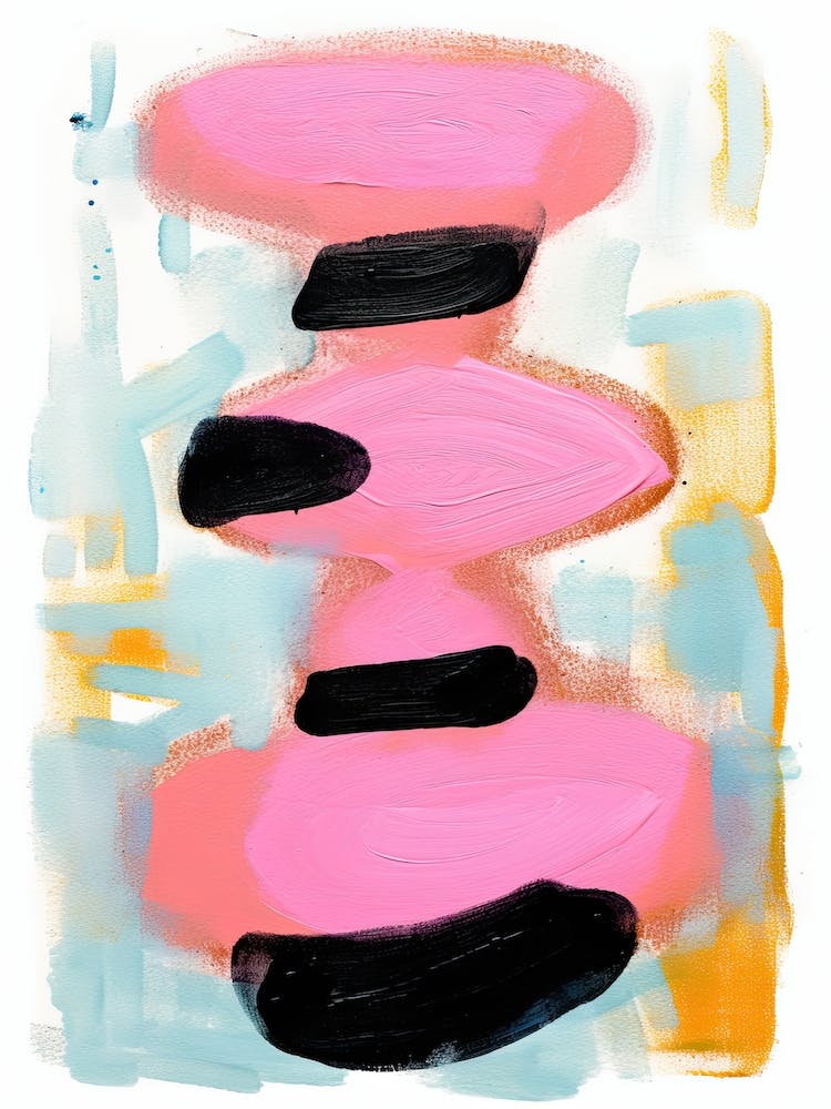 Pink Pop Painting Abstract 2