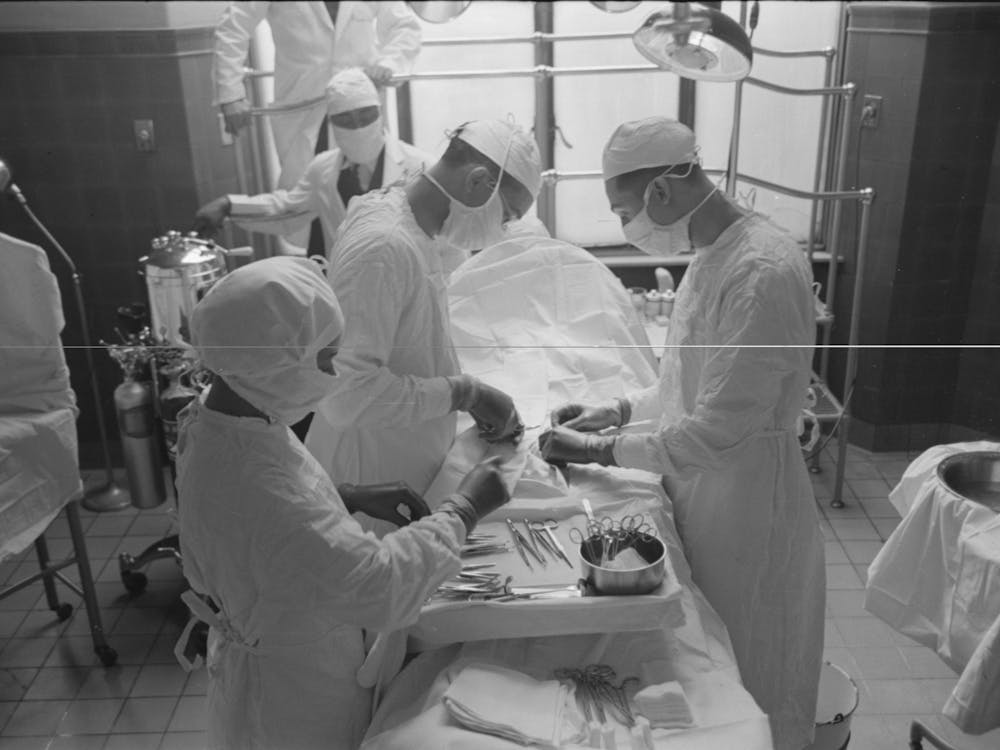Operation At Provident Hospital, Chicago, Illinois By Russell Lee