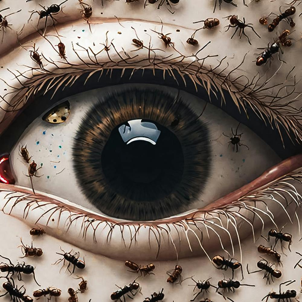 Ameisen im Auge