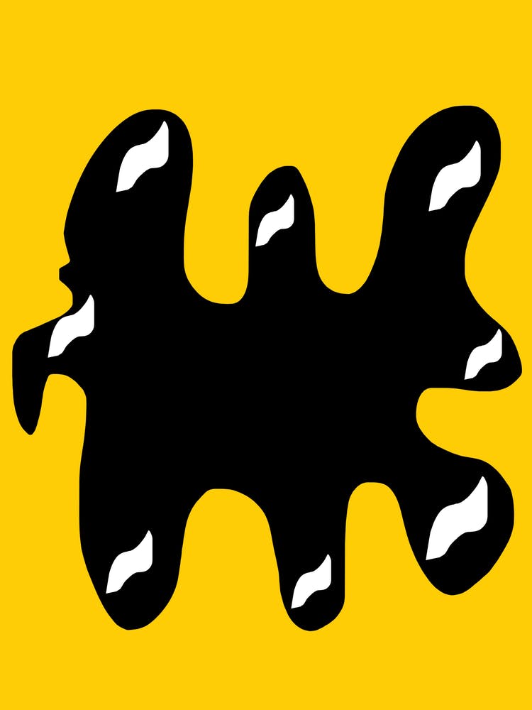 Yellow Abstract Movement 