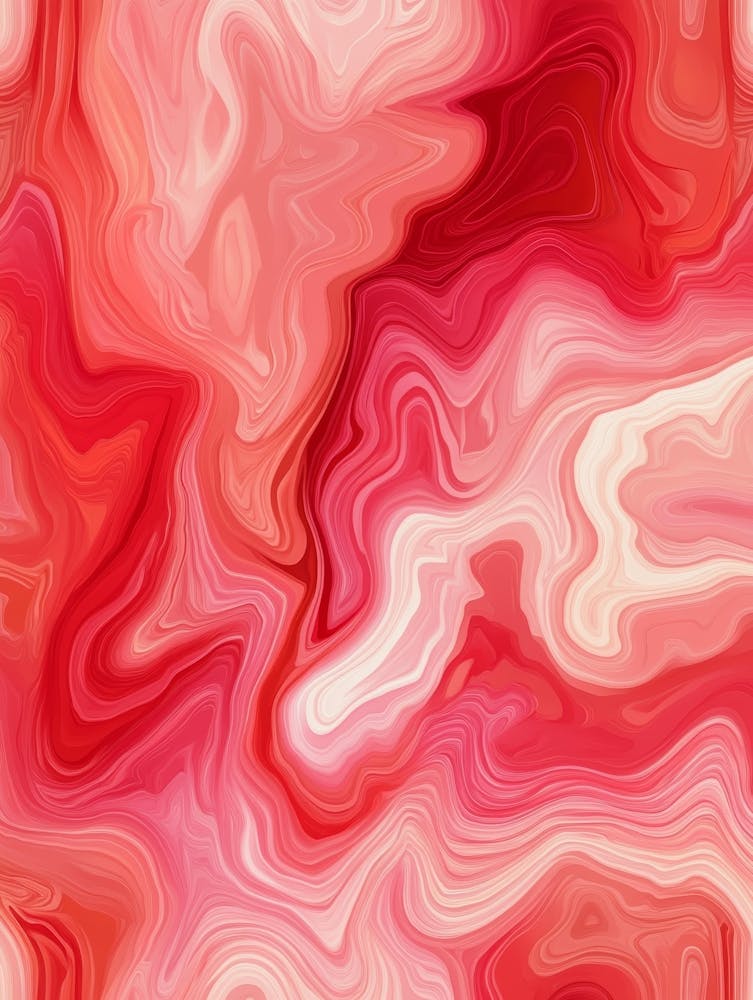 Abstract Red And White Swirls 1