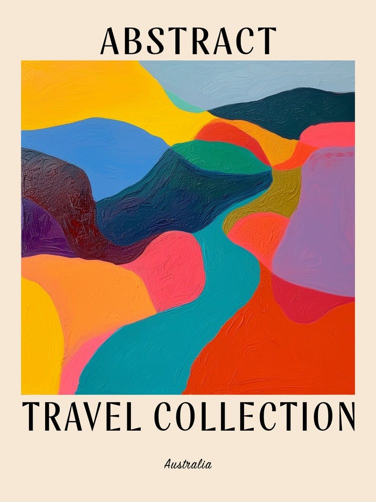 Abstract Travel Collection Poster Australia 5