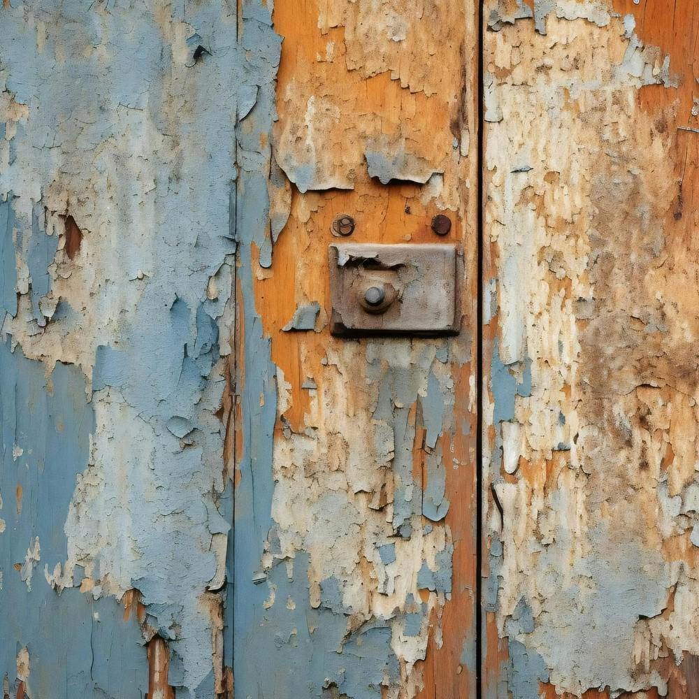Peeling Paint On A Door