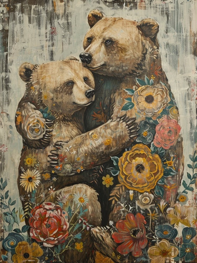 Kitsch Bear Painting 4