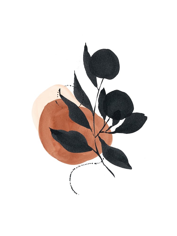 Calligraphy Plant Watercolor