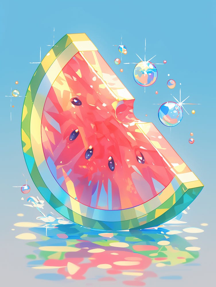 Disco Ball Watermelon Slice