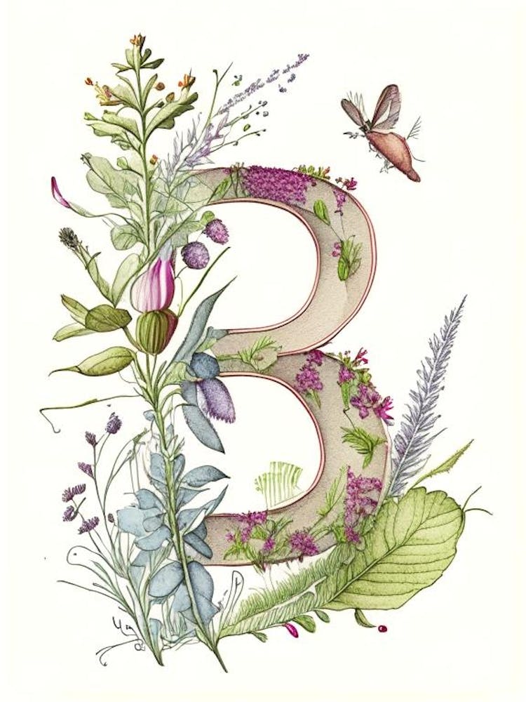 B, Letter, Alphabet Quentin Blake Illustration 5