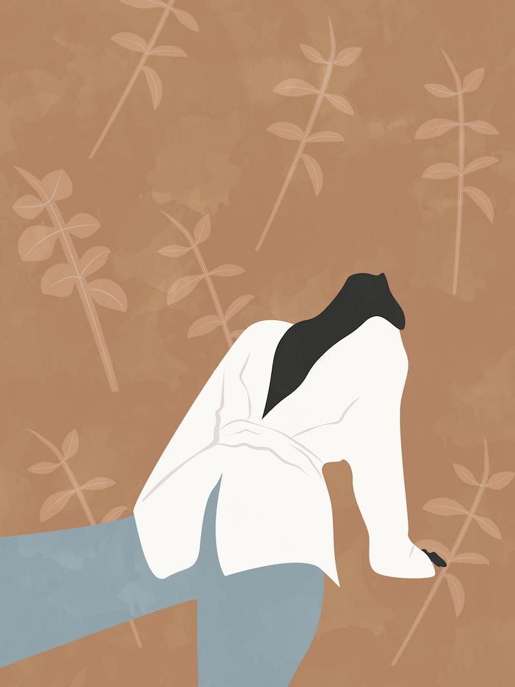 Woman Laying On The Ground