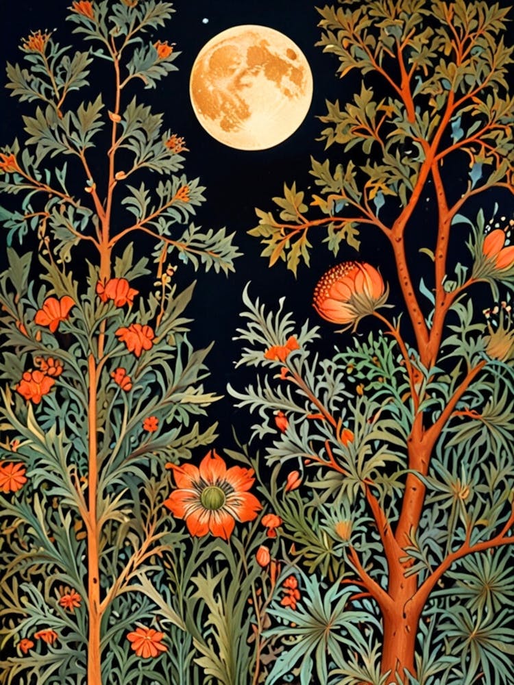 William Morris Moonlight In The Forest 222