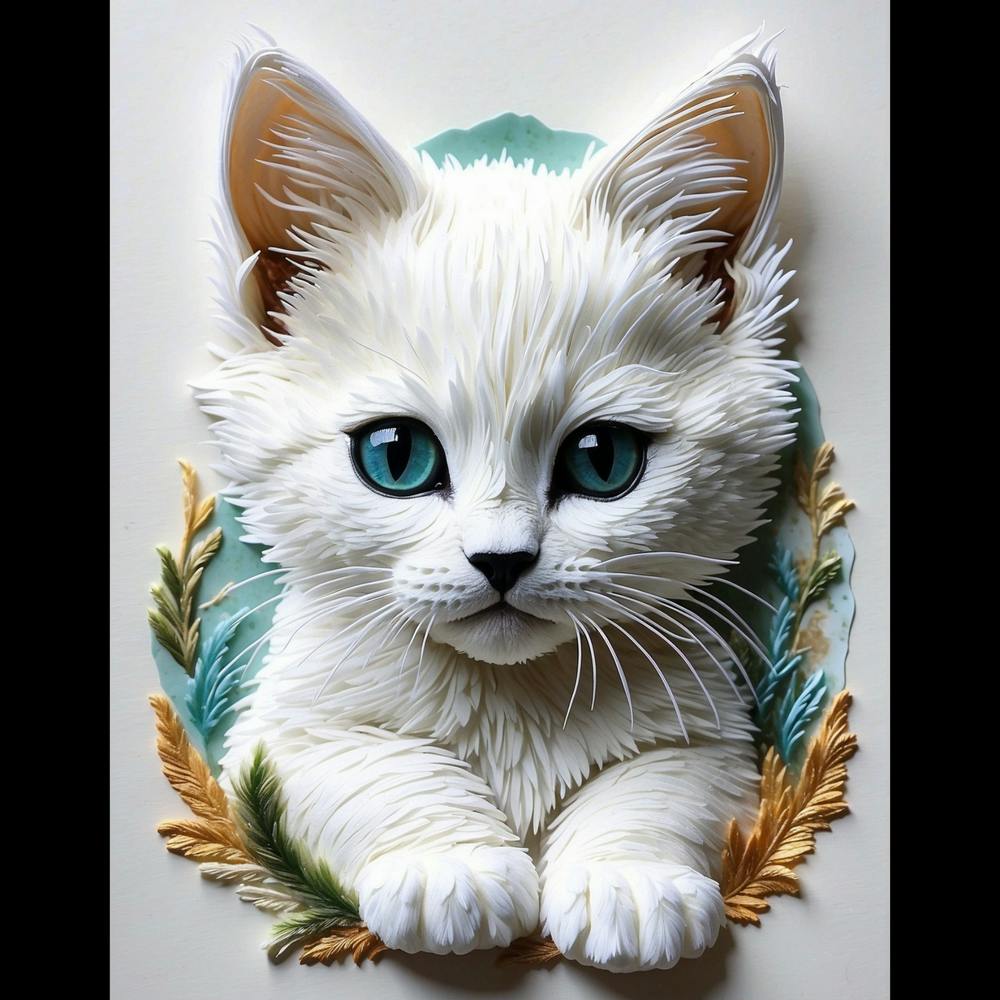 White Cat With Blue Eyes