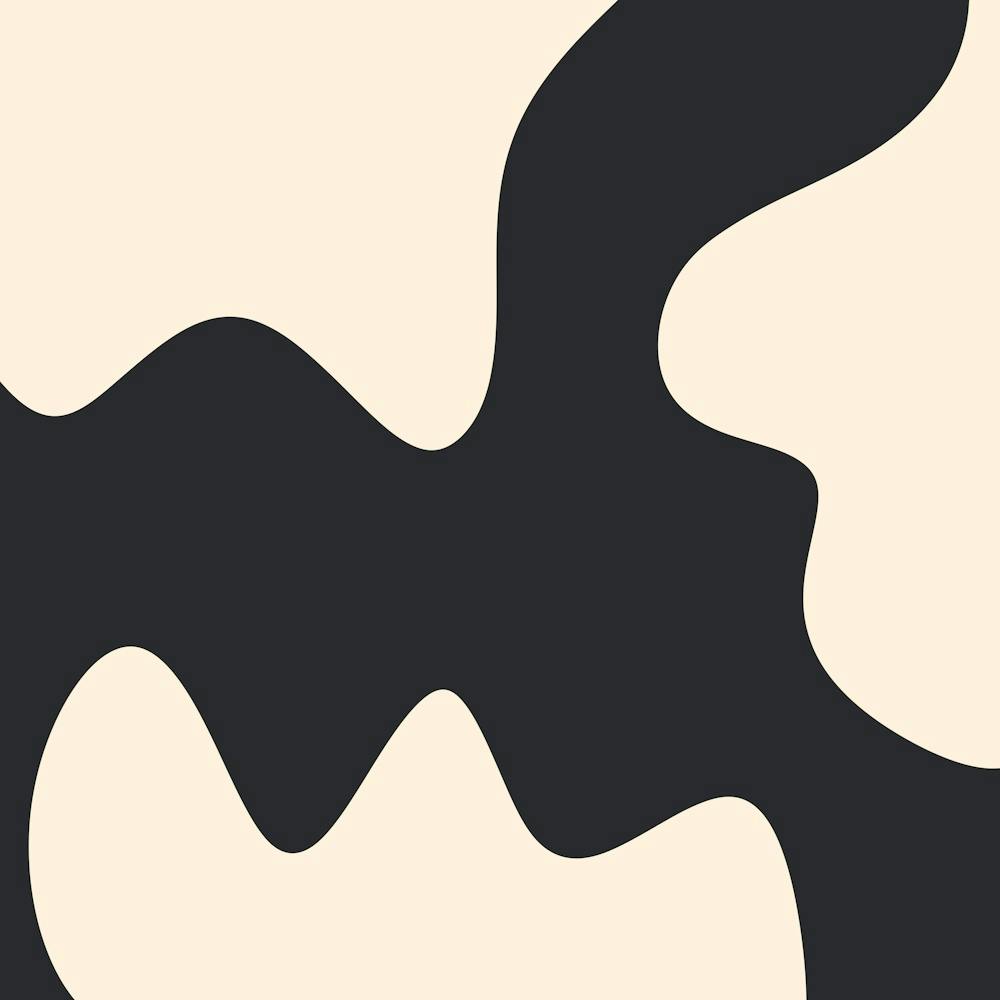 Abstract Blobs Monochrome 2