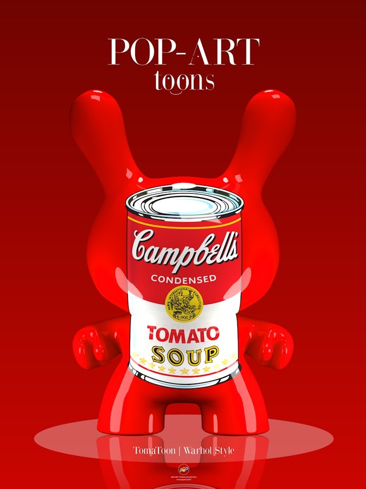 Tomatoon | Warhol Style Roy Lichtenstein Style | Pop Art World 2025