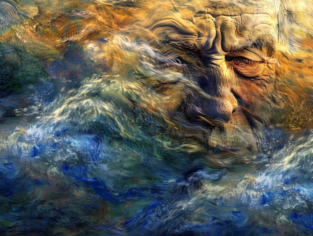 Old Man In The Waves
