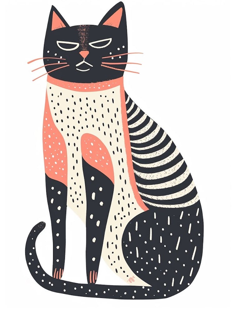 Ocicat Cat Clipart Illustration 3
