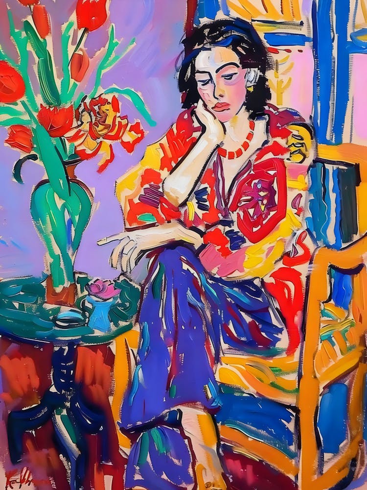 Woman In A Chair