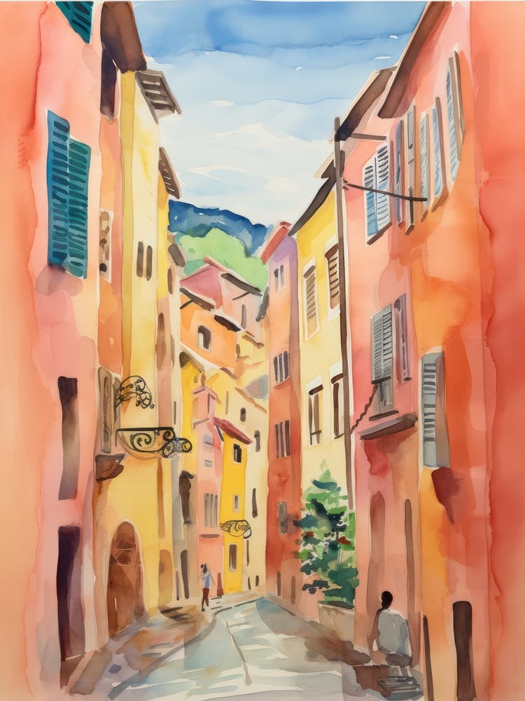 Perugia, Italy Watercolour Streets 4
