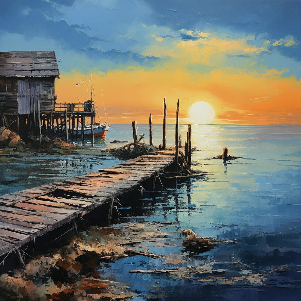Sunset At The Dock