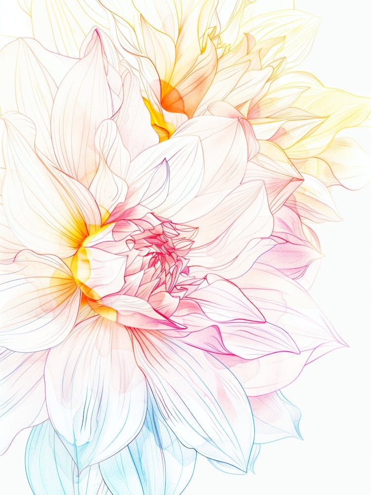 Dahlia Flower nature floral art