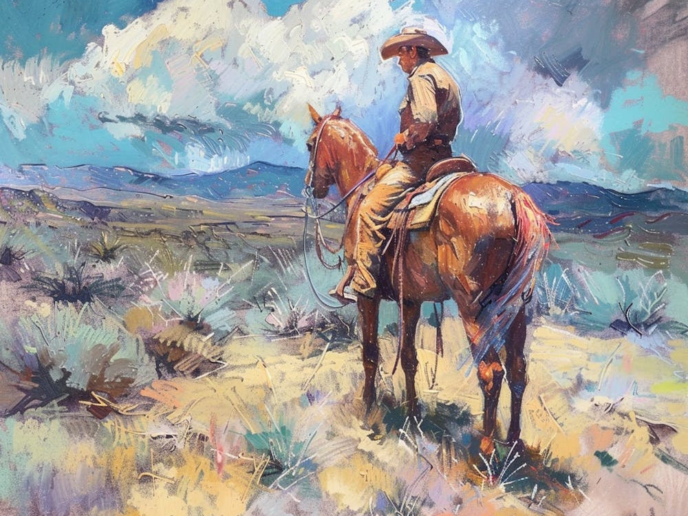 Cowboy In Mojave Desert Nevada 2