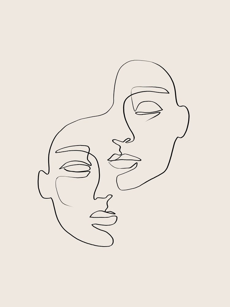 People Faces (line drawing) 1