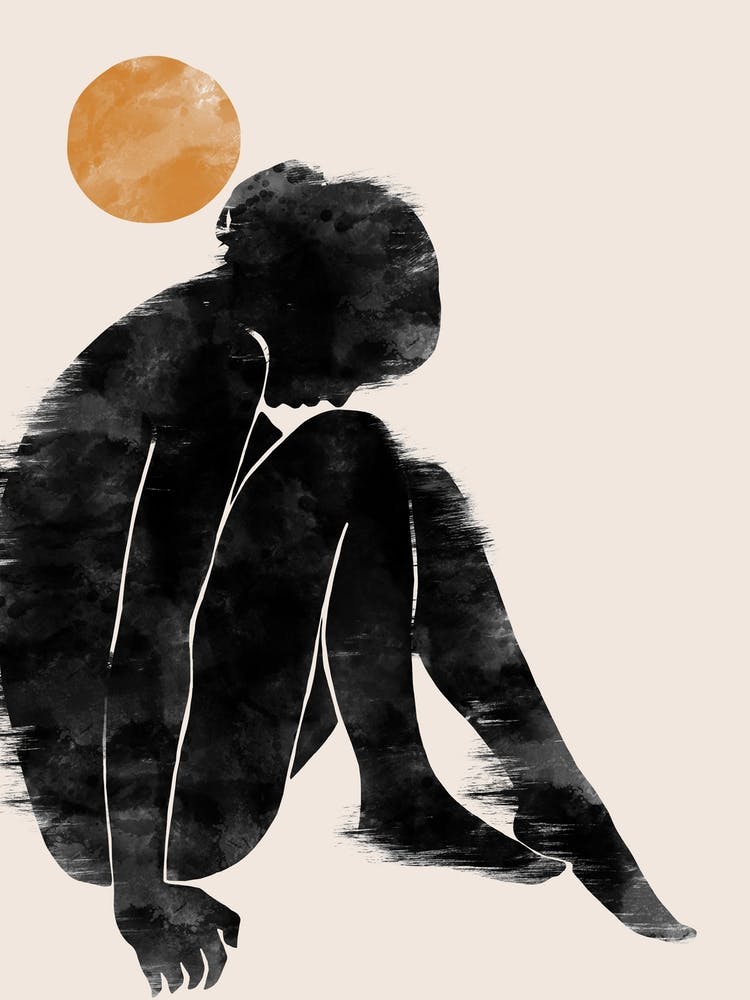 Woman Silhouette With Sun 1