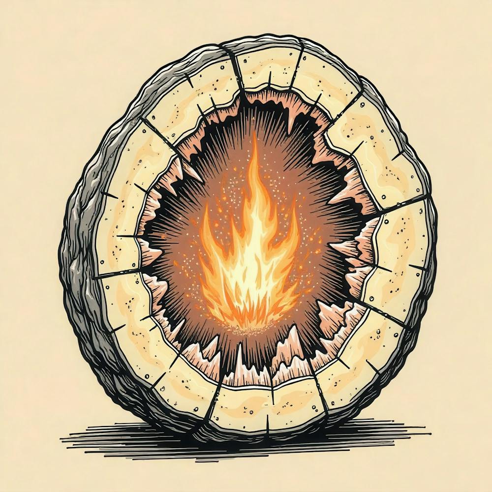 Fire In The Woods 1