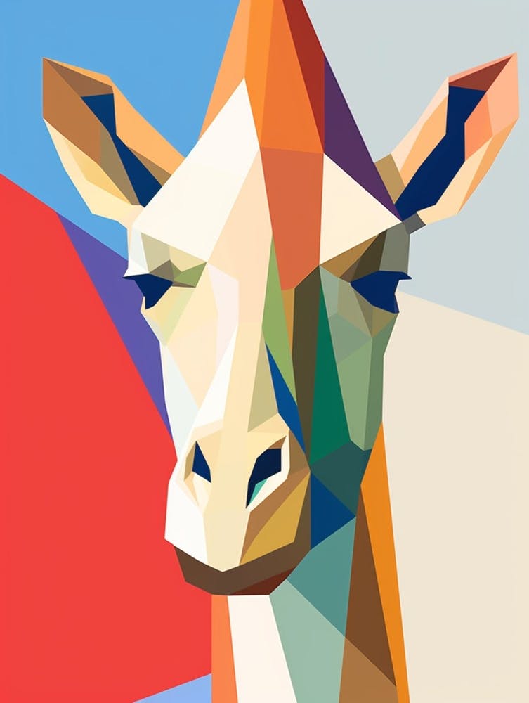 Giraffe Minimalist Abstract 3