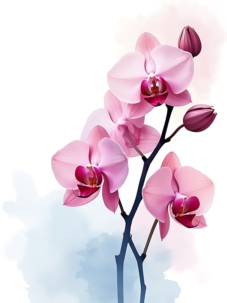 Muted Meadow With Pale Pink Florals