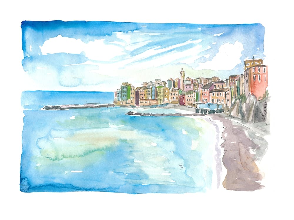 Bogliasco Bay View In Genoa Italy