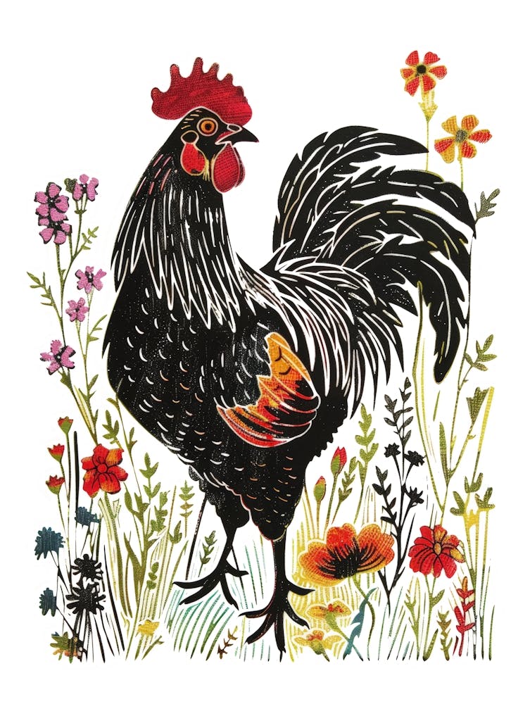 Coq Dans Le Champ