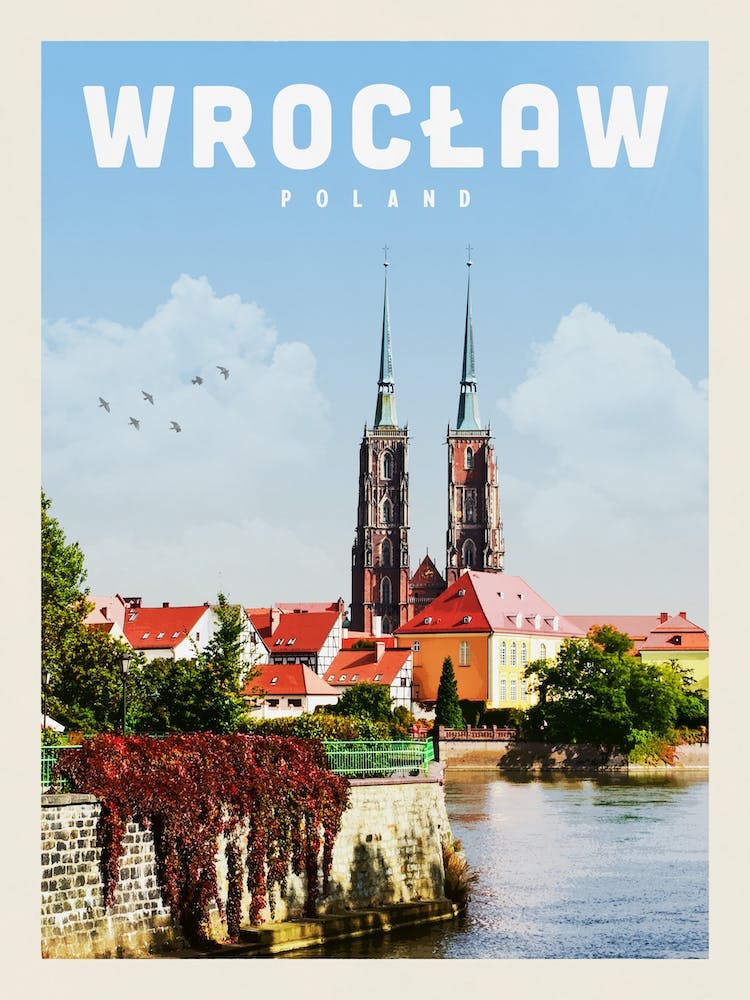 Wroclaw Poland Travel Poster